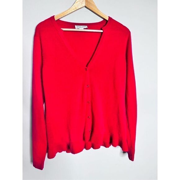 Pendleton pink cashmere cardigan sz M - Picture 1 of 7